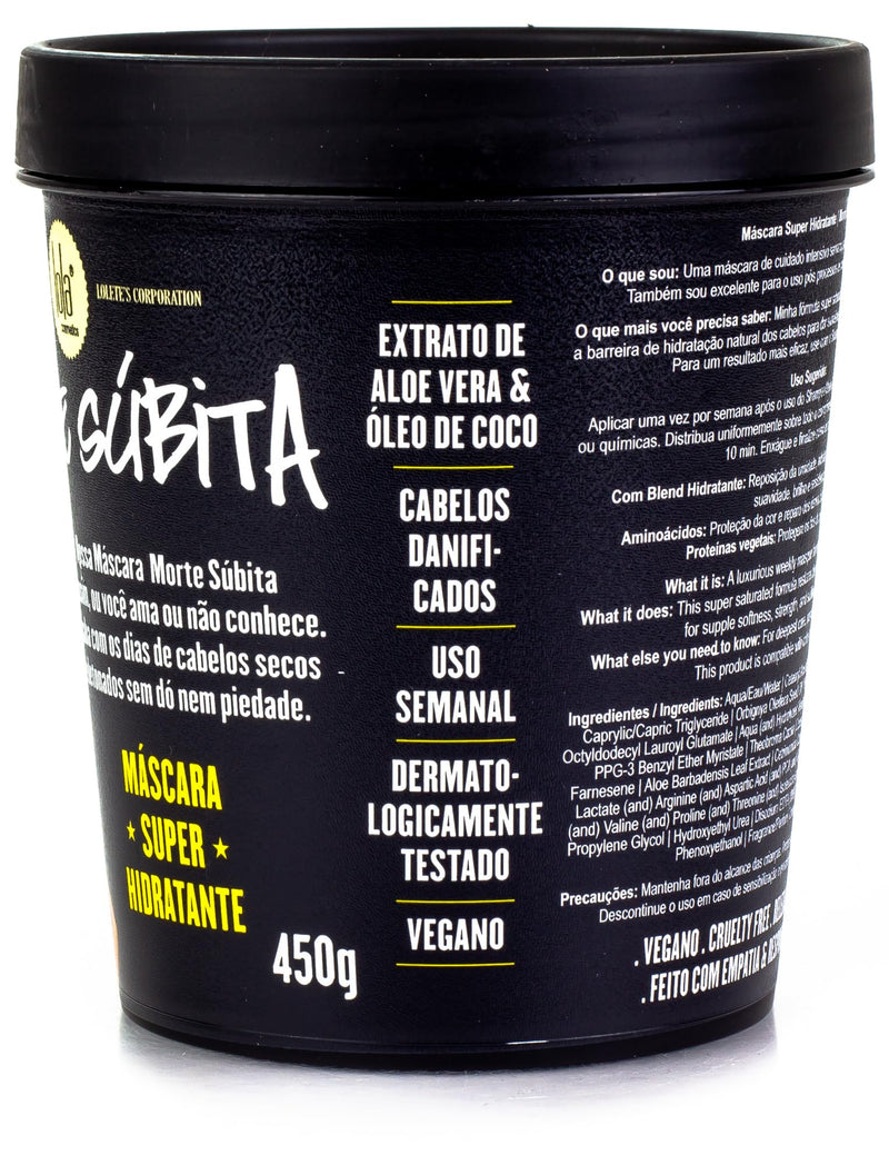 Lola Cosmetics, 25834, Morte Súbita - Máscara Super Hidratante, 450g